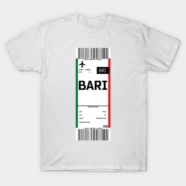 Boarding pass for Bari T-Shirt by ghjura